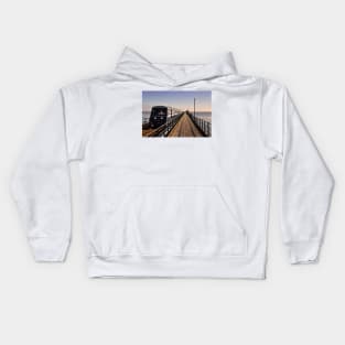 Southend on Sea Pier and Train Essex Kids Hoodie